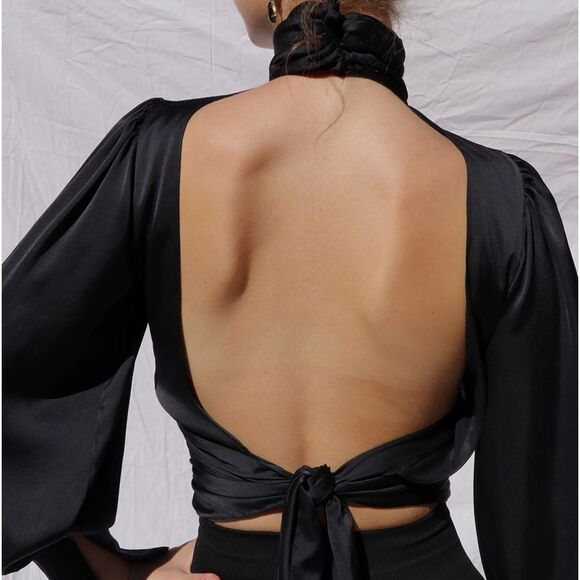 ORSEUND IRIS Night Out Top in Midnight - Picture 9 of 13